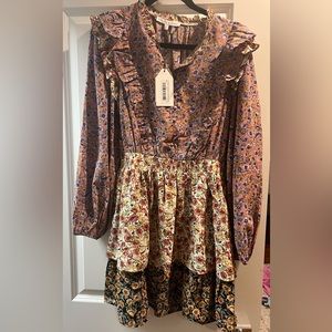 NWT English Factory Size Medium Long Sleeve Mini Dress